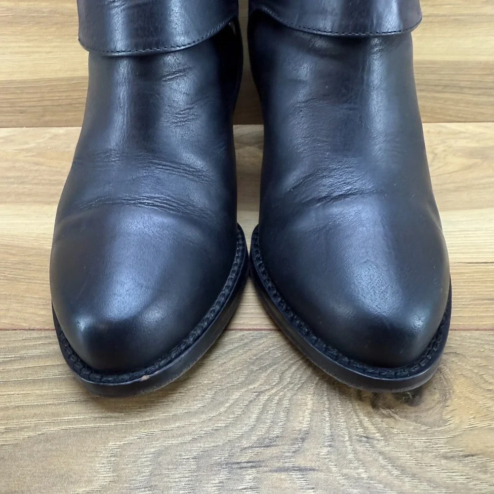 & Other Stories Womens Boots Size 8 EU 38 Black‎ Leather Block Heel Booties